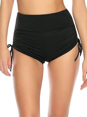 Solid Color Fabric Yoga Shorts